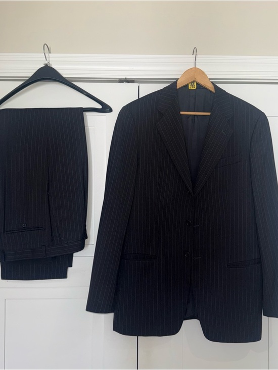 Armani Collezioni Other - Armani Collezioni Black Pinstripe Two-Piece Suit